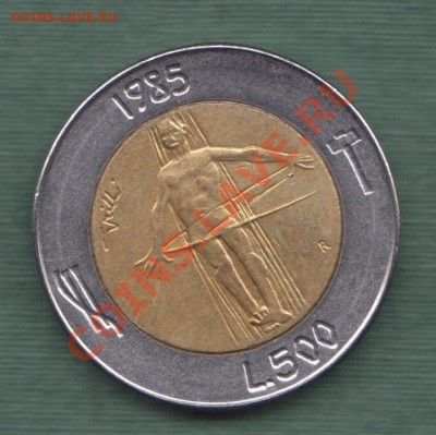 Сан Марино, Биметалл 500 Лир 1985 (08.11) - s18