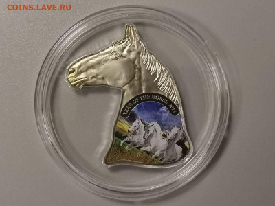 1доллар 2014 Ниуэ - Голова лошади, серебро, до 25.12 - С Лошадь голова-2