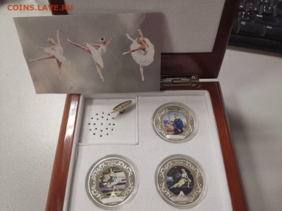 2дол 2009 Ниуэ - Известные Балеты(к-кт 3шт), Ag999, до 26.12 - Z Балет-1