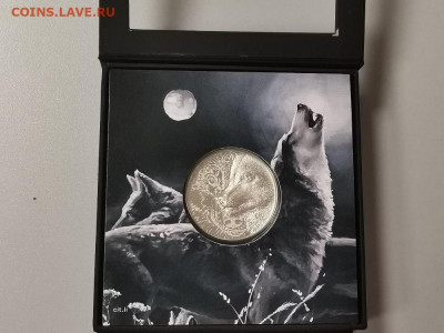 500 тугр 2021 Монголия - Мистический волк, серебро, до 26.12 - Z Мистический волк-4