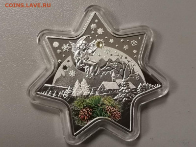 2 доллара 2012 Ниуэ - Рождеств. звезда, серебро, до 26.12 - Z Рожд звезда-2