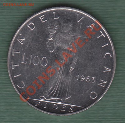 Ватикан, 100 Лир 1973 (08.11) - v3