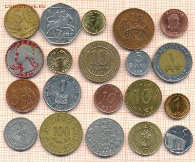 монеты разные 20 штук 2 от 5 руб. фикс цена - лист 2 001