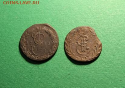 Сиб-Денга;1768г. КМ. Денга;1773г. ЕМ. 24.12.21г. 22:00. Моск - 20.12.21г. Ионеты на продажу 083.JPG