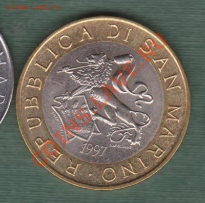Сан Марино, Биметалл 1000 Лир 1997 - s40