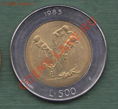 Сан Марино, Биметалл 500 Лир 1983 (08.11) - s41