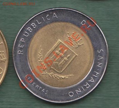 Сан Марино, Биметалл 500 Лир 1983 (08.11) - s42