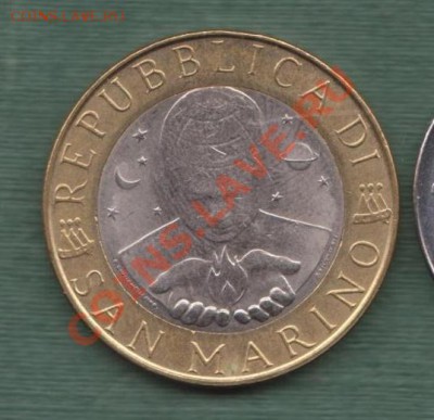 Сан Марино, Биметалл 1000 Лир 1998 (08.11) - s44