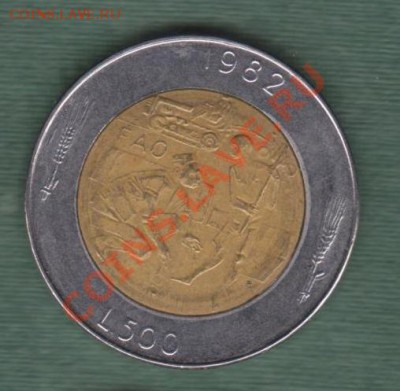 Сан Марино, Биметалл 500 Лир 1982 (08.11) - s46