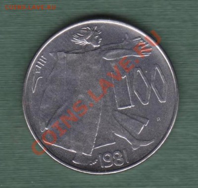 Сан Марино, 100 Лир 1981 (08.11) - s49