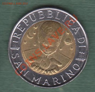 Сан Марино, Биметалл 500 Лир 1998 (08.11) - s52