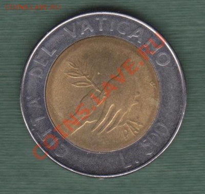 Ватикан, Биметалл 500 Лир 1984 (08.11) - v29