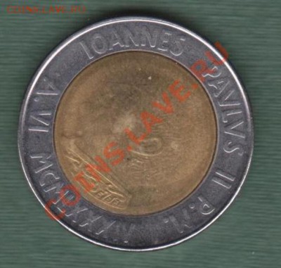 Ватикан, Биметалл 500 Лир 1984 (08.11) - v30