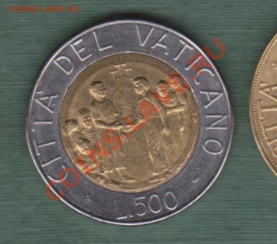 Ватикан, Биметалл 500 Лир 1994 (08.11) - v35