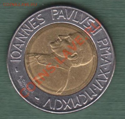 Ватикан, Биметалл 500 Лир 1994 (08.11) - v36