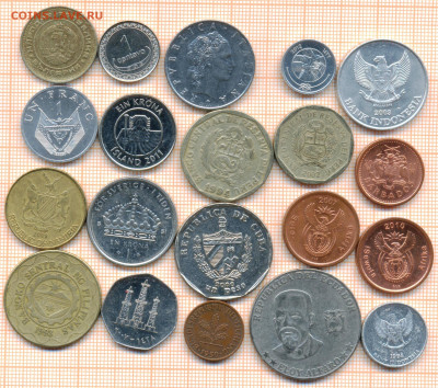 монеты разные 20 штук 6 от 5 руб. фикс цена - лист 6а 001