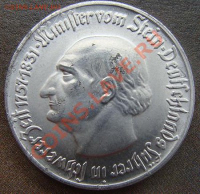 - Германия- Вестфалия 1 марка 1921 Штейн- 10.11.2011 в 22 - Coin1280(1)