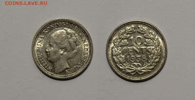 Нидерланды 10 центов 1938 года - 26.12 22:00 мск - IMG_20211219_175936