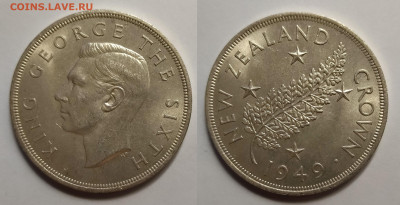 Новая Зеландия крона 1949 г Георг VI - 26.12 22:00 мск - IMG_20211128_181930