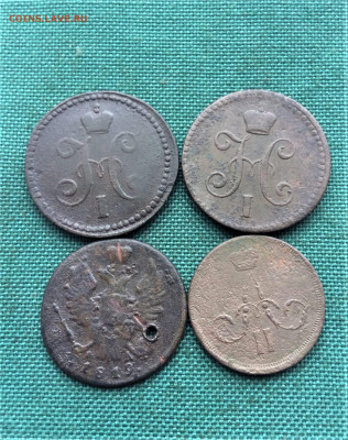1 копейка 1819-63г 4шт (к28)  25.12 - toLQfjtwnYk