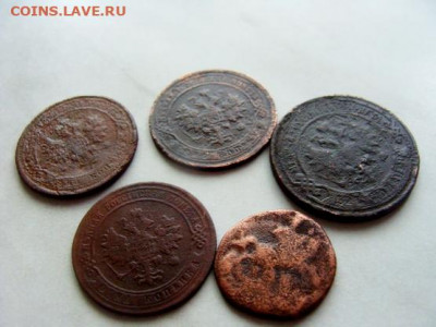 2к 1903;1к 1905,1915,1903;полушка 1766 - DSC06347.JPG