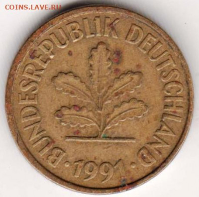 ФРГ 5 пфеннигов 1969 г."D"  до 01.01.22 г. в 23.00 - 012