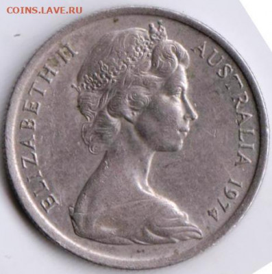 АВСТРАЛИЯ 5 центов 1974 г. до 01.01.22 г. в 23.00 - 020