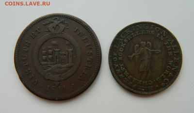Бристоль и Южный Уэльс 1 пенни 1811 год. - DSCN2208.JPG