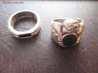 2 печатки мужские  серебро - IMG_0089.JPG
