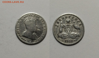 Австралия 3 пенса 1910 г Эдвард VII - 3.01 22:00 мск - IMG_20211219_183322