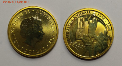 Австралия 1 доллар 2008г 150 лет футболу нечастая - 5.01 - IMG_20211229_171824