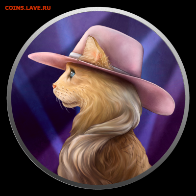 Кошки на монетах - 1 $ 21 pets-and-music-style - 1