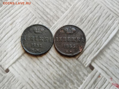 2 денежки 1851, 1855 ЕМ до 04.01.2022 - 2ден - копия