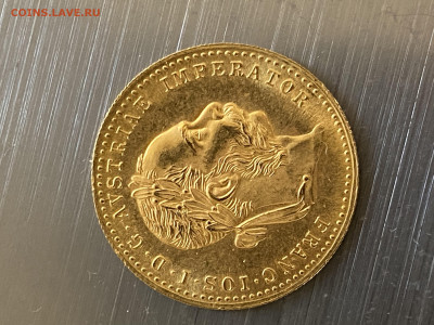 1 дукат 1915 г. Золото - 9E5B1AE6-77DB-47A6-A9EE-5FFB23E9C7A8