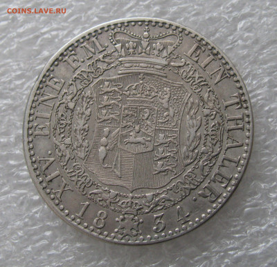 Королевство Ганновер и Британия. Вильгельм IV. ТАЛЕР 1834 RR - Ганв1834 (5).JPG