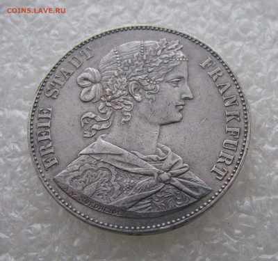 Вольный город Франкфурт. 1 ТАЛЕР 1860 года. - ФР1860.JPG