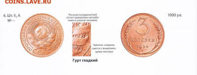 3 копейки 1924 (соприкасающиеся ленты) - до 08.01.22. - 3922813