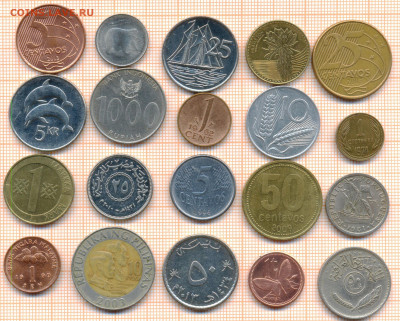 монеты разные 20 штук 5 от 5 руб. фикс цена - лист 5 001