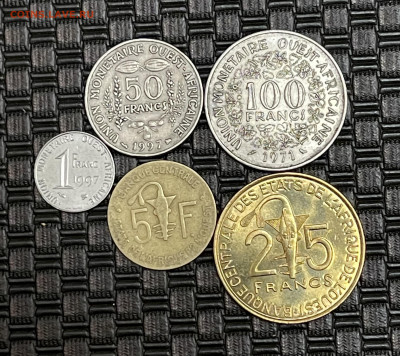 Западная Африка набор 5 монет - 67E3410A-CE23-4B91-8665-2E5625C52685