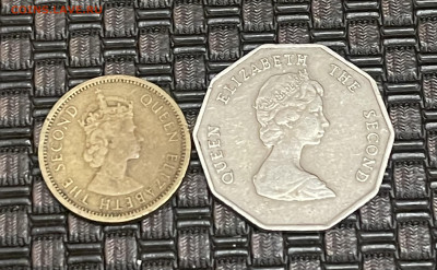 Восточные Карибы 5 центов 1955 + 1 доллар 1997 Корабли - D7417739-7167-408B-B82D-69E27C8A2844