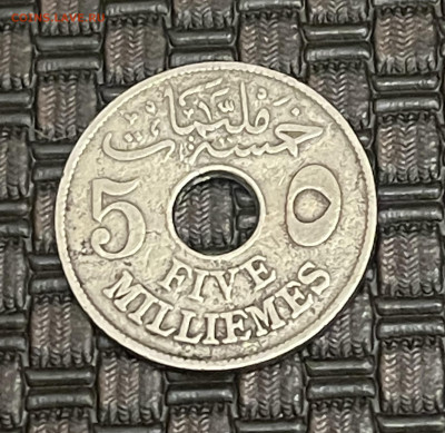 Египет 5 миллим 1917 - 4887B01E-00BA-4CDC-8E9A-4E01059A564E