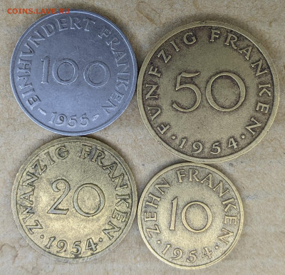 Саар 10-20-50-100 франков ФИКС до 06.01 - PXL_20220104_133607544_2