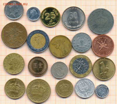 монеты разные 20 штук 12 от 5 руб. фикс цена - лист 12а 001