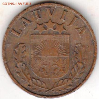 ЛАТВИЯ 1 сантим 1938 г. до 14.01.22 г. в 23.00 - 001