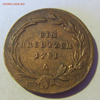 1 крейцер 1781 А Австрия №1 13.01.22 22:00 М - CIMG9624.JPG