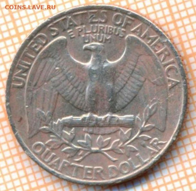США 25 центов 1981Р г., до 15.01.2022 г. 22.00 по Москве - США 25 центов 1981 2701а