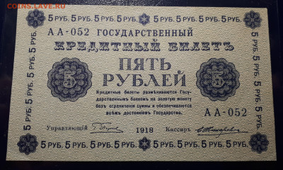 5 рублей 1918 14.01. в 22.00 БЛИЦ - 7