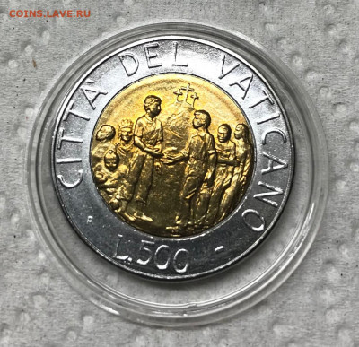 500 лир Ватикан 1994 UNC до 21.30 МСК 16.01.22 - IMG_7566