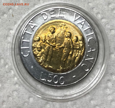 500 лир Ватикан 1994 UNC до 21.30 МСК 16.01.22 - IMG_7565
