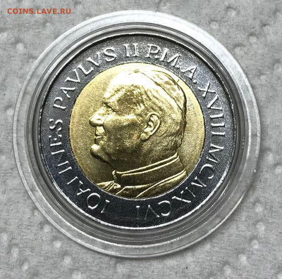 500 лир Ватикан 1996 UNC до 21.30 МСК 16.01.22 - IMG_7563